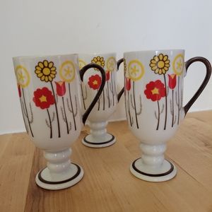 New Trends inc Japan Flower Cup Set of 3 Cups